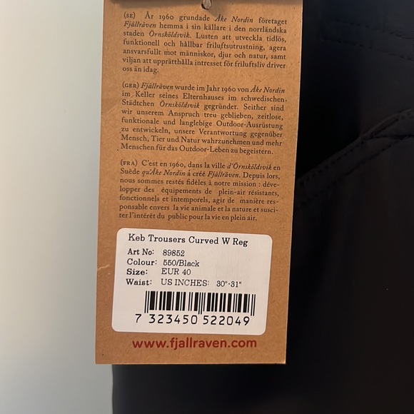Fjällräven - Keb Trouser - Women’s Curved Regular - Picture 6 of 8